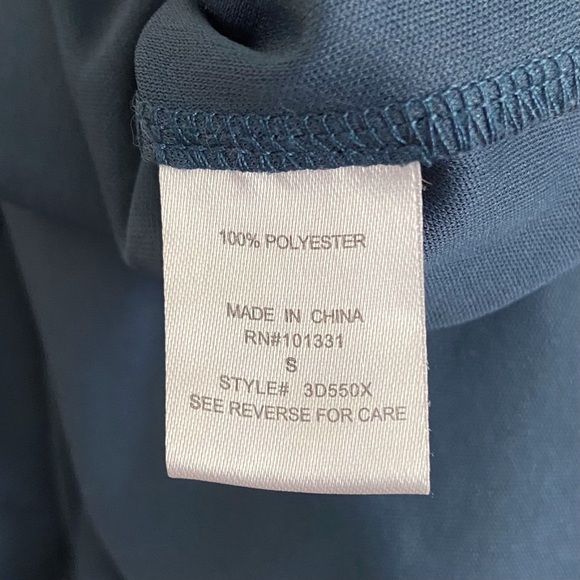 Charlotte Russe Long Sleeve Collared Button Up Dress Blue S - Picture 13 of 14